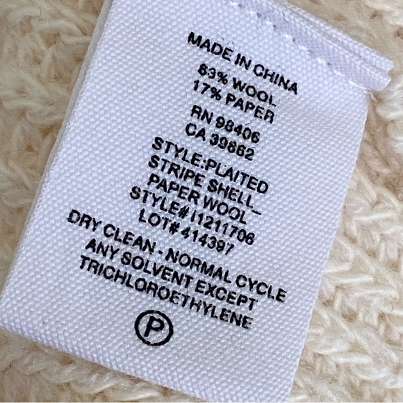 Theory Plaited Stripe Shell Paper Sweater - Picture 12 of 15